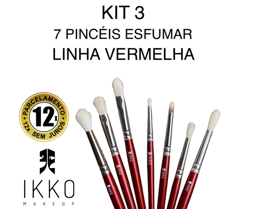 kit pinceis de esfumar